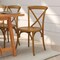Merrick Lane Davisburg Stackable Wooden Cross Back Bistro Dining Chair
